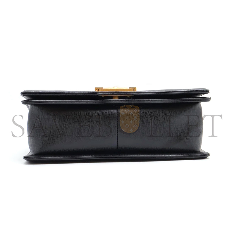 CHANEL CAVIAR MEDIUM QUILTED BOY BLACK A67086 B08358 94305 (25*15*8cm)
